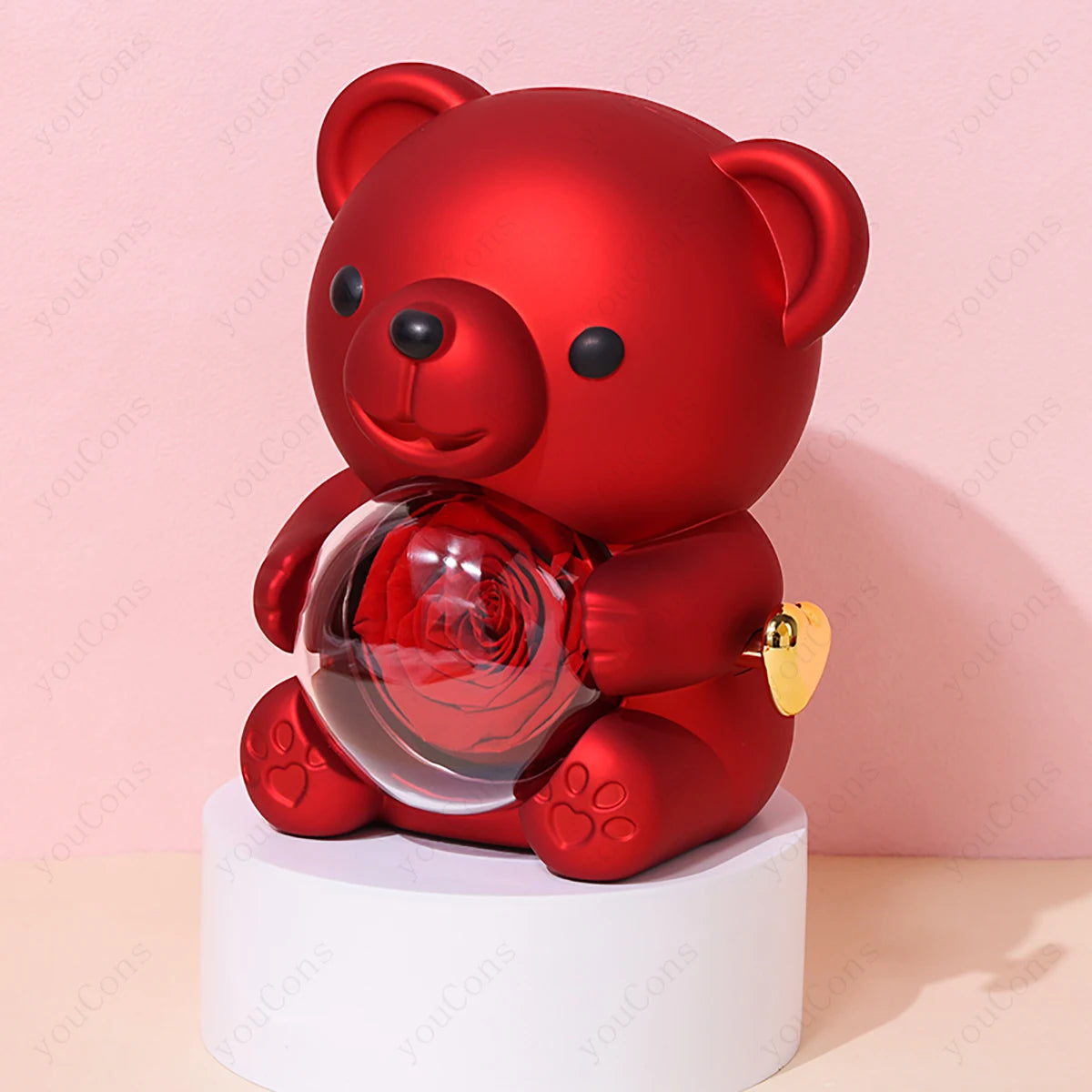 Collier Cœur Rouge avec Coffret