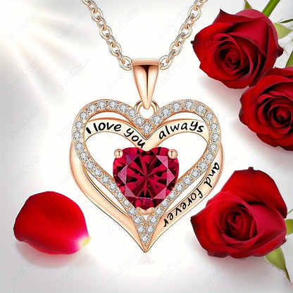 Collier Cœur Rouge avec Coffret